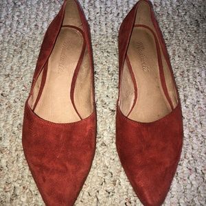 Madewell The Lizbeth Flat in Suede Size 8.5 NWT
